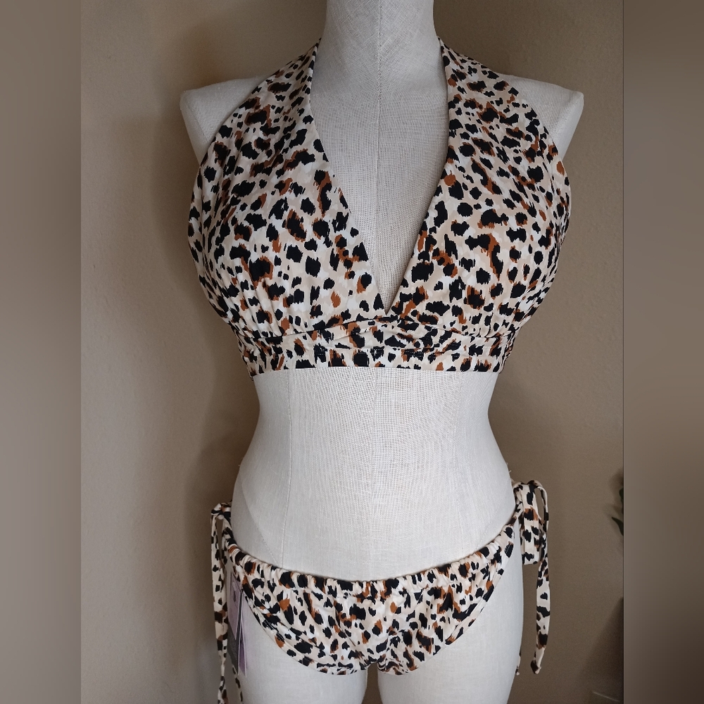 Wild Fable Leopard Print Bikini - Brand New, Size X / 1X